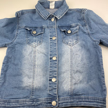 Load image into Gallery viewer, Girls Anko, blue stretch denim jacket, FUC, size 14,  