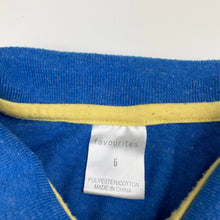 Load image into Gallery viewer, Boys Favourites, blue marle polo shirt top, FUC, size 6,  