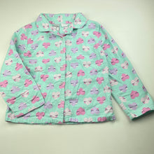 Load image into Gallery viewer, Girls Brilliant Basics, flannel winter cotton pyjama top, GUC, size 7,  