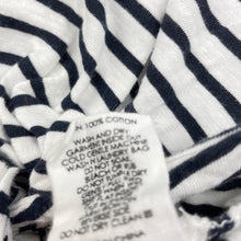 Load image into Gallery viewer, Girls Decjuba Kids, striped cotton tie front long sleeve top, GUC, size 6,  
