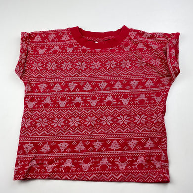 Girls B&L, cotton Christmas t-shirt / top, GUC, size 6,  