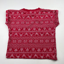 Load image into Gallery viewer, Girls B&amp;L, cotton Christmas t-shirt / top, GUC, size 6,  