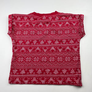 Girls B&L, cotton Christmas t-shirt / top, GUC, size 6,  
