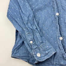 Load image into Gallery viewer, Girls Cotton On, chambray cotton long sleeve shirt, GUC, size 8,  