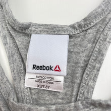 Load image into Gallery viewer, Girls Reebok, cotton sports / activewear top, EUC, size 7-8,  