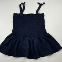 Load image into Gallery viewer, Girls Target, navy linen / viscose summer top, EUC, size 8,  
