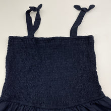 Load image into Gallery viewer, Girls Target, navy linen / viscose summer top, EUC, size 8,  