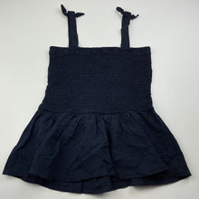 Load image into Gallery viewer, Girls Target, navy linen / viscose summer top, EUC, size 8,  
