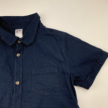Load image into Gallery viewer, Boys Anko, navy cotton short sleeve shirt, EUC, size 7,  