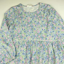 Load image into Gallery viewer, Girls Cotton On, floral cotton long sleeve dress, GUC, size 7, L: 63cm