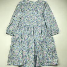 Load image into Gallery viewer, Girls Cotton On, floral cotton long sleeve dress, GUC, size 7, L: 63cm