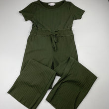 Load image into Gallery viewer, Girls Pinc Premium, khaki ribbed jumpsuit, Inside leg: 47cm, GUC, size 6,  