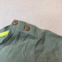 Load image into Gallery viewer, Boys Dymples, green cotton t-shirt / top, caterpillars, GUC, size 1,  
