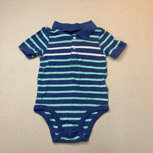 Load image into Gallery viewer, Boys Carters, cotton polo bodysuit / romper, EUC, size 1,  