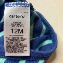 Load image into Gallery viewer, Boys Carters, cotton polo bodysuit / romper, EUC, size 1,  
