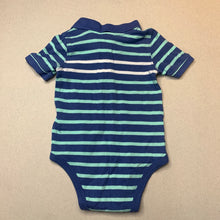 Load image into Gallery viewer, Boys Carters, cotton polo bodysuit / romper, EUC, size 1,  