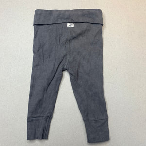 unisex Anko, grey ribbed leggings / bottoms, elasticated, GUC, size 0,  