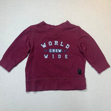 Load image into Gallery viewer, Boys Target, maroon cotton long sleeve top, GUC, size 1,  