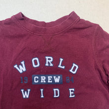 Load image into Gallery viewer, Boys Target, maroon cotton long sleeve top, GUC, size 1,  