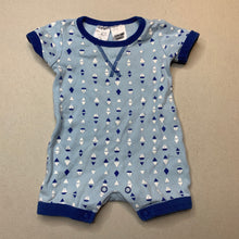 Load image into Gallery viewer, Boys Tiny Little Wonders, blue cotton romper, GUC, size 0000,  