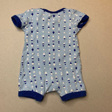 Load image into Gallery viewer, Boys Tiny Little Wonders, blue cotton romper, GUC, size 0000,  