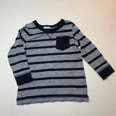 Boys Dymples, striped long sleeve t-shirt / top, GUC, size 1,  