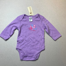 Load image into Gallery viewer, Girls Mango, soft cotton bodysuit / romper, NEW, size 00,  