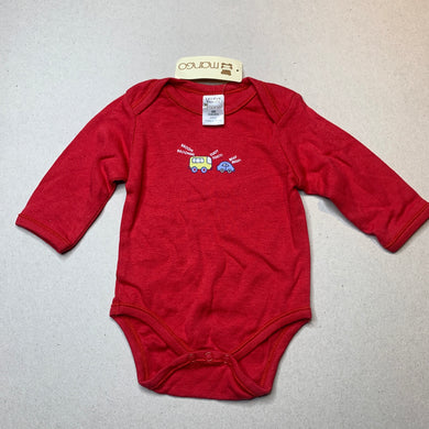 Boys Mango, soft cotton bodysuit / romper, NEW, size 00,  