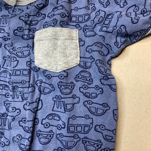 Load image into Gallery viewer, Boys Carters, blue cotton romper, cars, GUC, size 1,  
