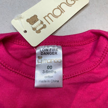 Load image into Gallery viewer, Girls Mango, soft cotton bodysuit / romper, NEW, size 00,  