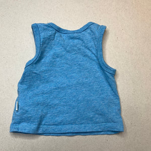 Boys Peter Alexander, soft cotton singlet / tank top, light mark, FUC, size 0000,  