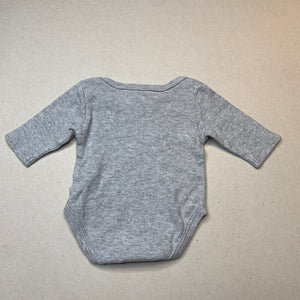 unisex Mini Etoile, soft cotton bodysuit / romper, FUC, size 0000,  