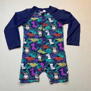 Boys Dymples, all-in-one rashie suit, dinosaurs, EUC, size 1,  