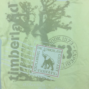 Boys Timberland, yellow cotton t-shirt / tee, GUC, size 6 months