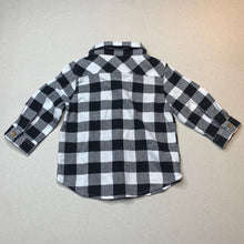 Load image into Gallery viewer, Boys Baby Berry, checked long sleeve shirt, GUC, size 0,  