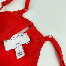 Load image into Gallery viewer, Girls Witchery, lightweight casual summer dress, GUC, size 4, L: 54cm