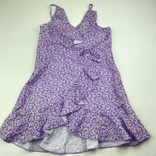 Load image into Gallery viewer, Girls SHEIN, lightweight floral ruffle dress, EUC, size 7, L: 58cm
