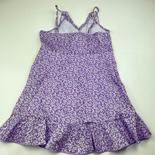 Load image into Gallery viewer, Girls SHEIN, lightweight floral ruffle dress, EUC, size 7, L: 58cm