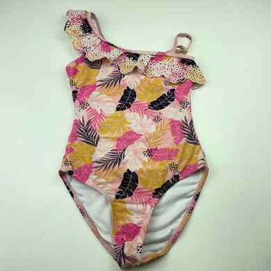 Girls Anko, floral swim one-piece, FUC, size 7,  