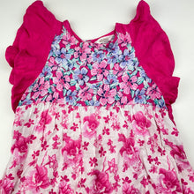 Load image into Gallery viewer, Girls Milkshake, lightweight colourful floral dress, FUC, size 6, L: 65cm