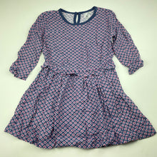 Load image into Gallery viewer, Girls Target, lightweight long sleeve casual dress, EUC, size 5, L: 54cm