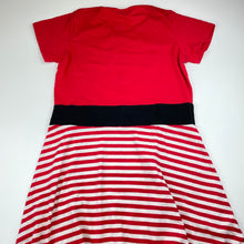Load image into Gallery viewer, Girls B&amp;L, stretchy Christmas dress, belt buckle peeling, FUC, size 16, L: 76cm
