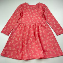 Load image into Gallery viewer, Girls H&amp;T, long sleeve casual dress, butterflies, EUC, size 3, L: 53cm