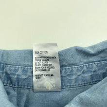 Load image into Gallery viewer, Girls Anko, chambray cotton casual dress, GUC, size 5, L: 55cm