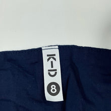 Load image into Gallery viewer, Girls KID, navy crinkle cotton playsuit, GUC, size 8,  