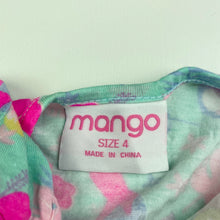 Load image into Gallery viewer, Girls Mango, lightweight stretchy floral playsuit, EUC, size 4,  