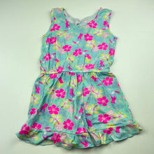 Load image into Gallery viewer, Girls Mango, lightweight stretchy floral playsuit, EUC, size 4,  