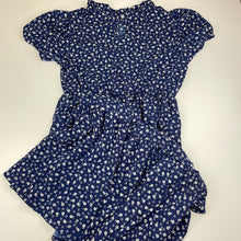 Load image into Gallery viewer, Girls SHEIN, navy floral lightweight maxi dress, armpit to armpit: 40cm, EUC, size 12, L: 98cm