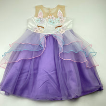 Load image into Gallery viewer, Girls B&amp;G, tulle party dress, unicorn, no labels, armpit to armpit: 27.5cm, FUC, size 3, L: 55cm