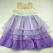 Load image into Gallery viewer, Girls B&amp;G, tulle party dress, unicorn, no labels, armpit to armpit: 27.5cm, FUC, size 3, L: 55cm